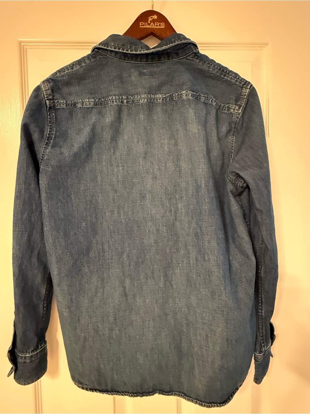 Ralph Lauren Washed Blue Denim Button-Up Jacket - Picture 4 of 4